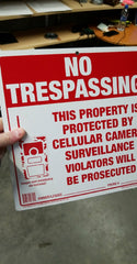 No Trespassing Survival Signs