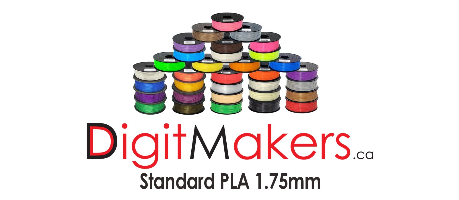 3D Filaments & PLA, Standard PLA 1.75 mm Largest Collection In Canada –