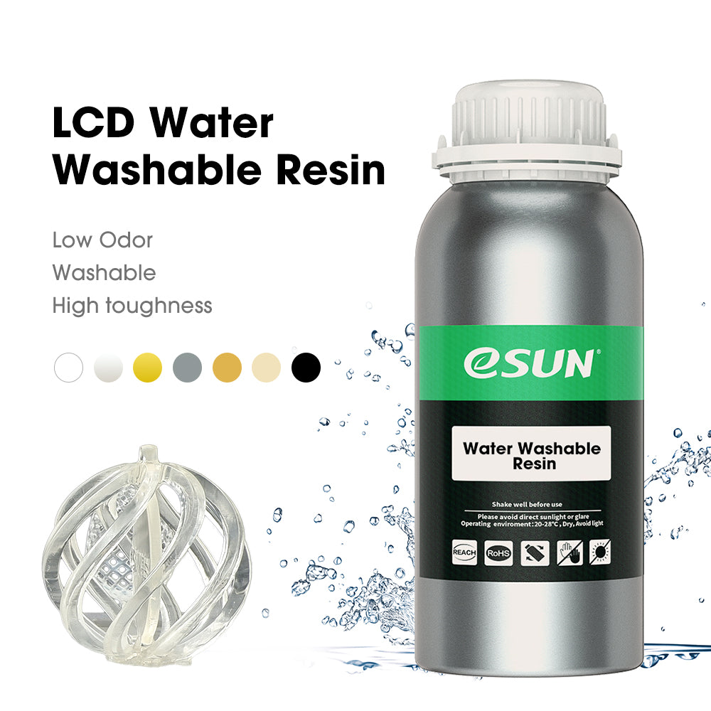 ESUN Water Washable Resin For LCD Printer 1000g - various colors