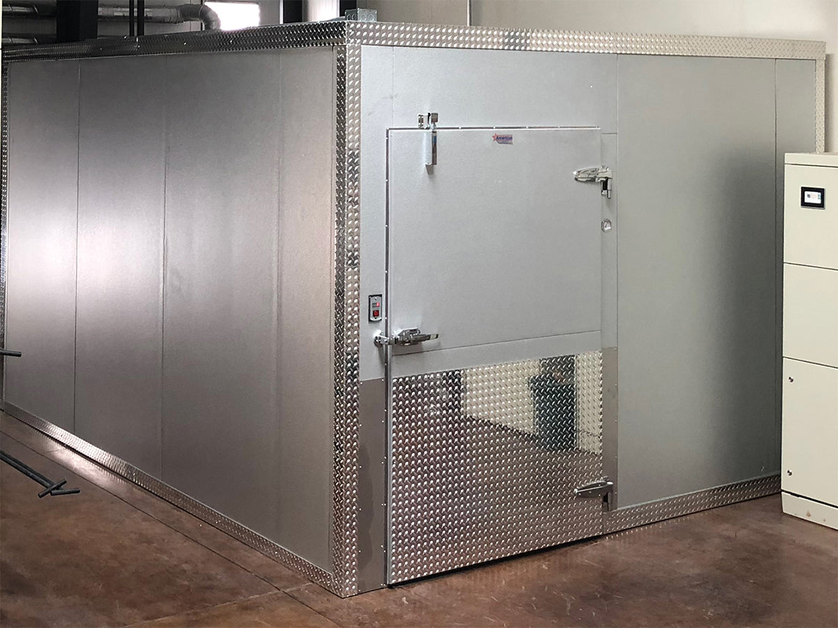 0' x 20' Walk-In Mortuary Cooler Model from American Mortuary Coolers.