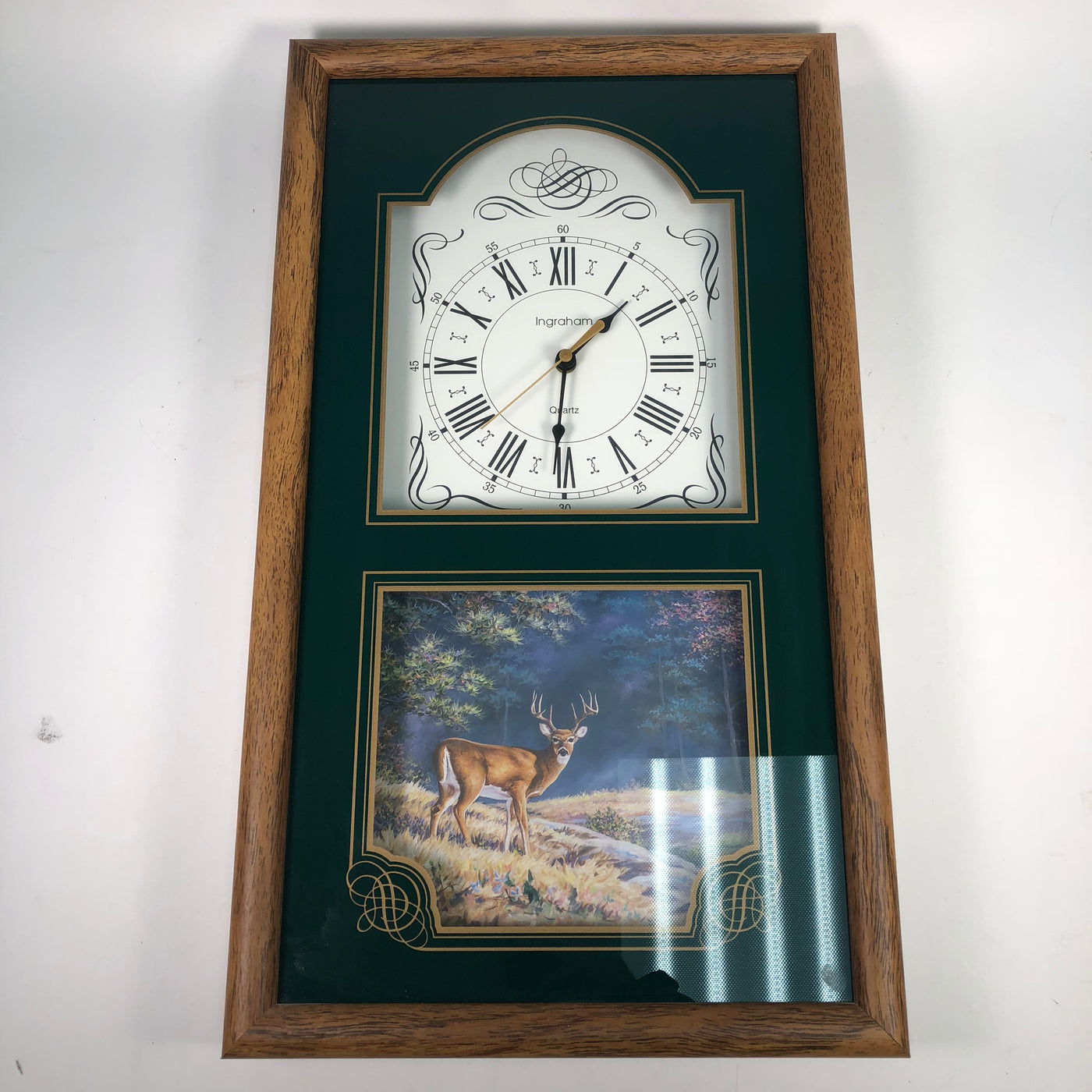 Ingraham Quartz Deer Decor Cabin Wall Clock M15salescom