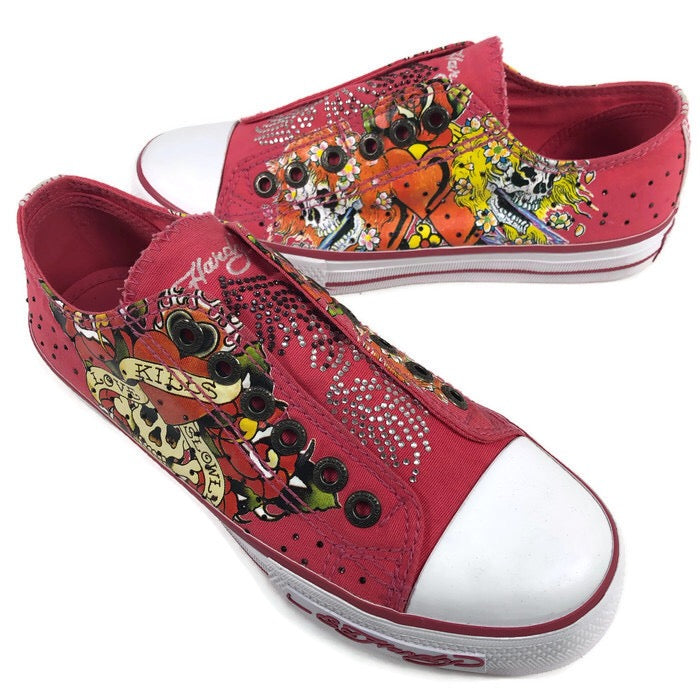 ed hardy canvas shoes