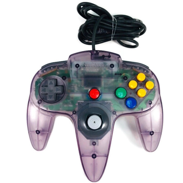 nintendo 64 purple controller