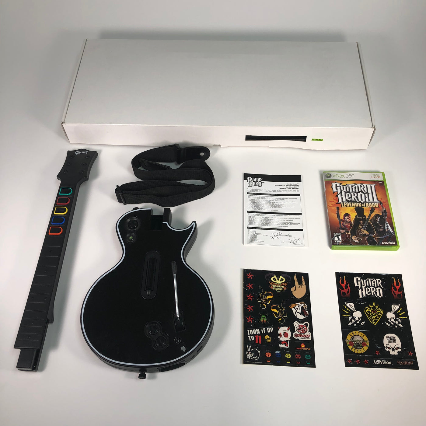 guitar hero les paul xbox 360 wired