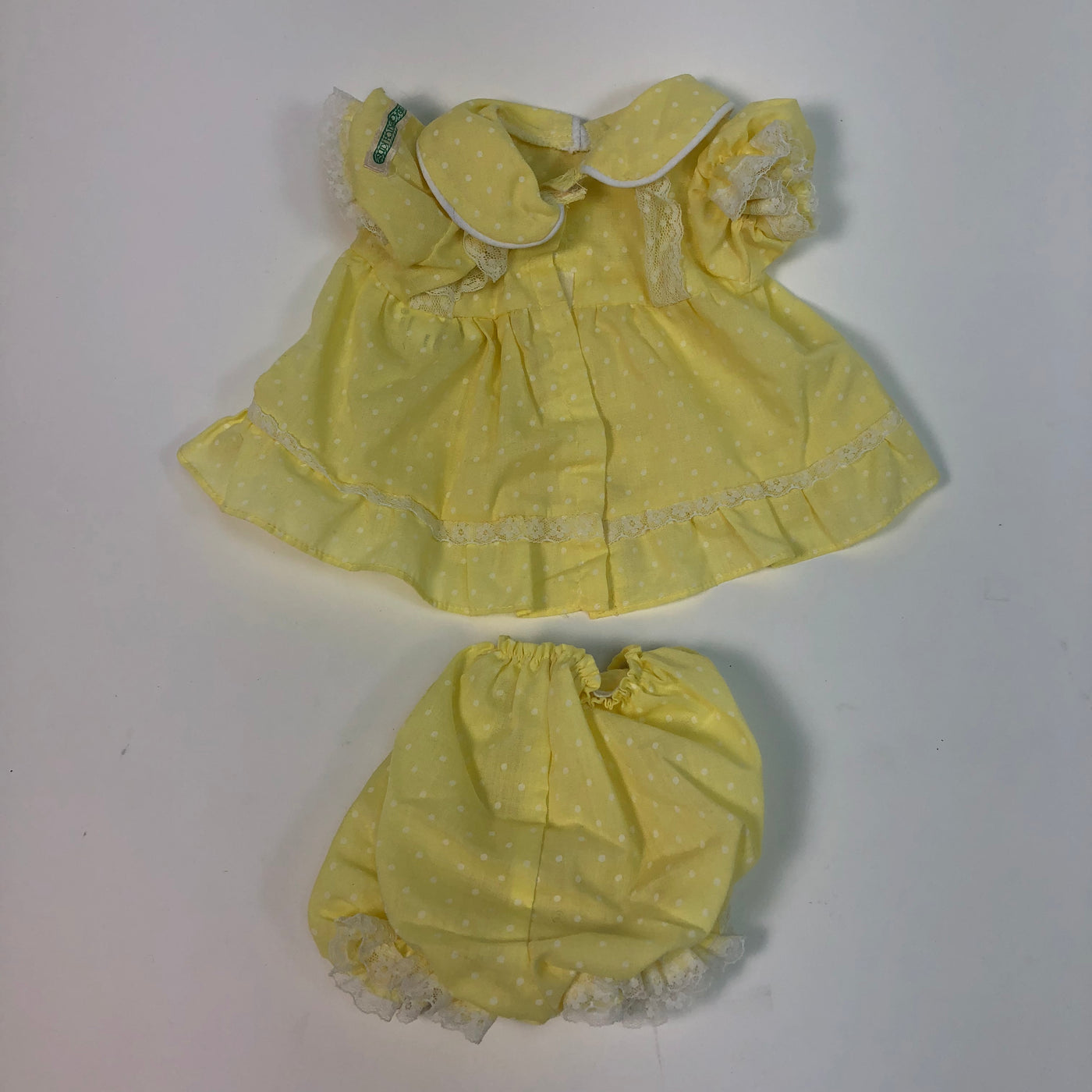 kids yellow polka dot dress