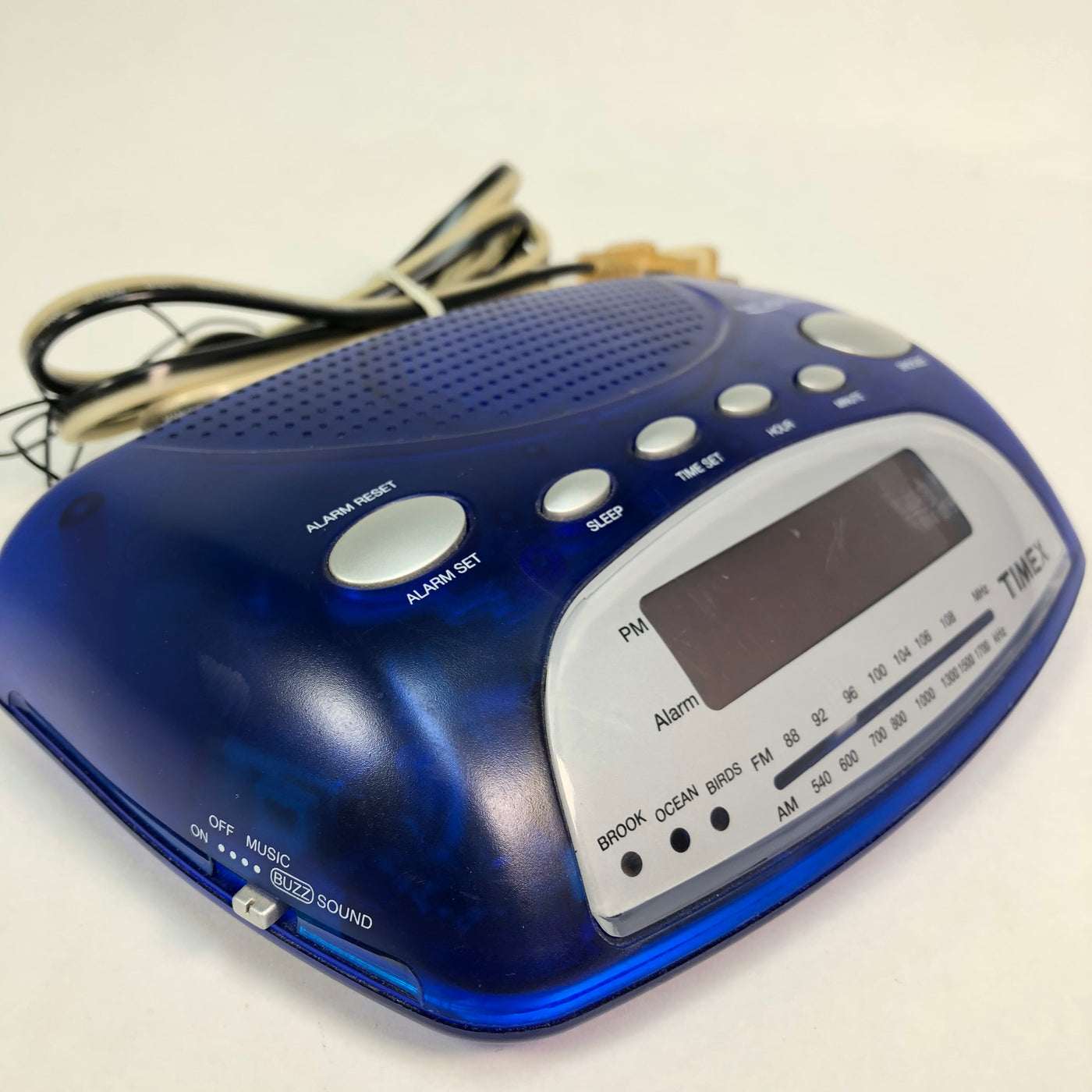 Timex Blue AM/FM Nature Sound Alarm Clock Radio T235DL