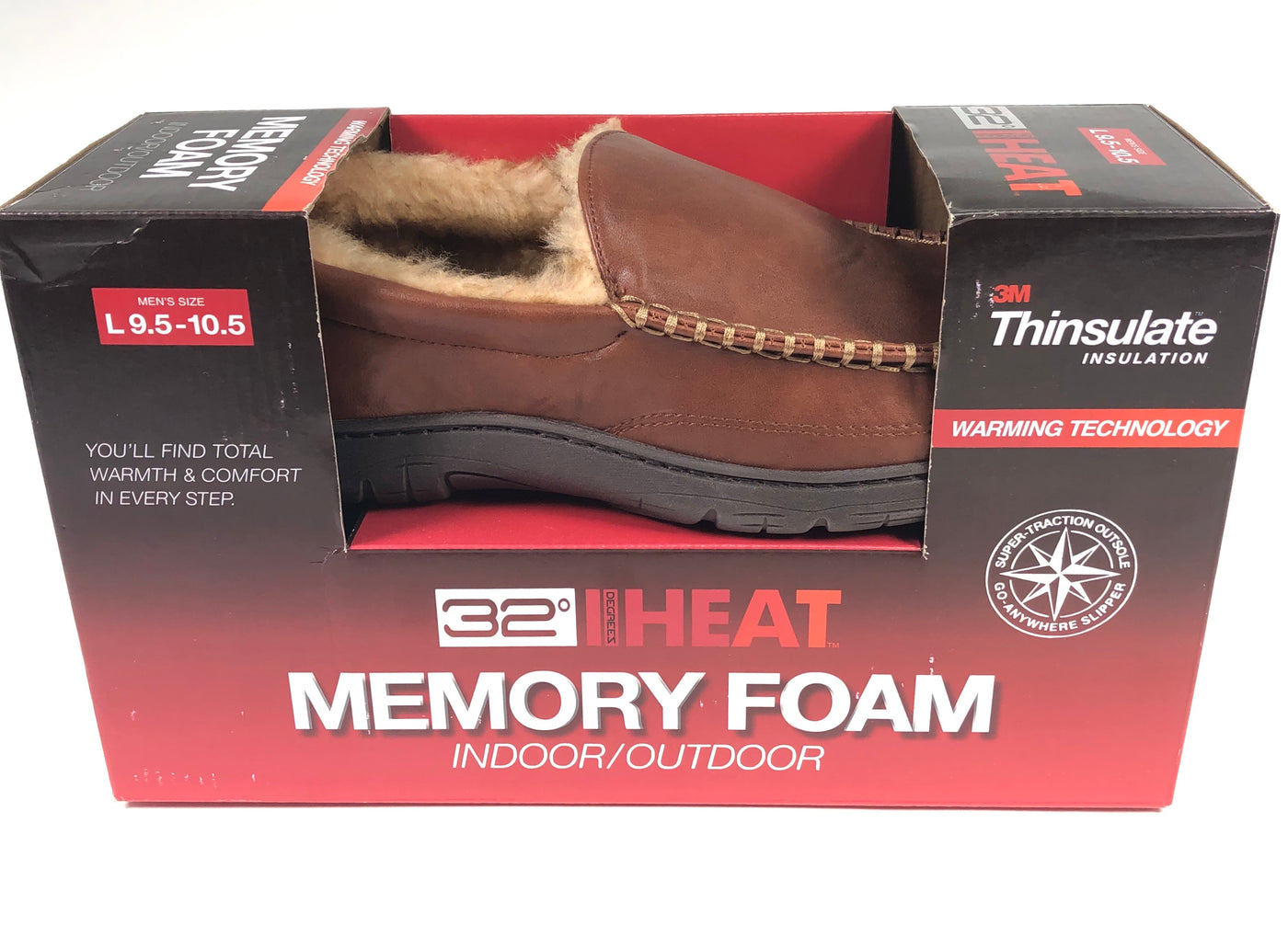 32 degrees heat memory foam slippers