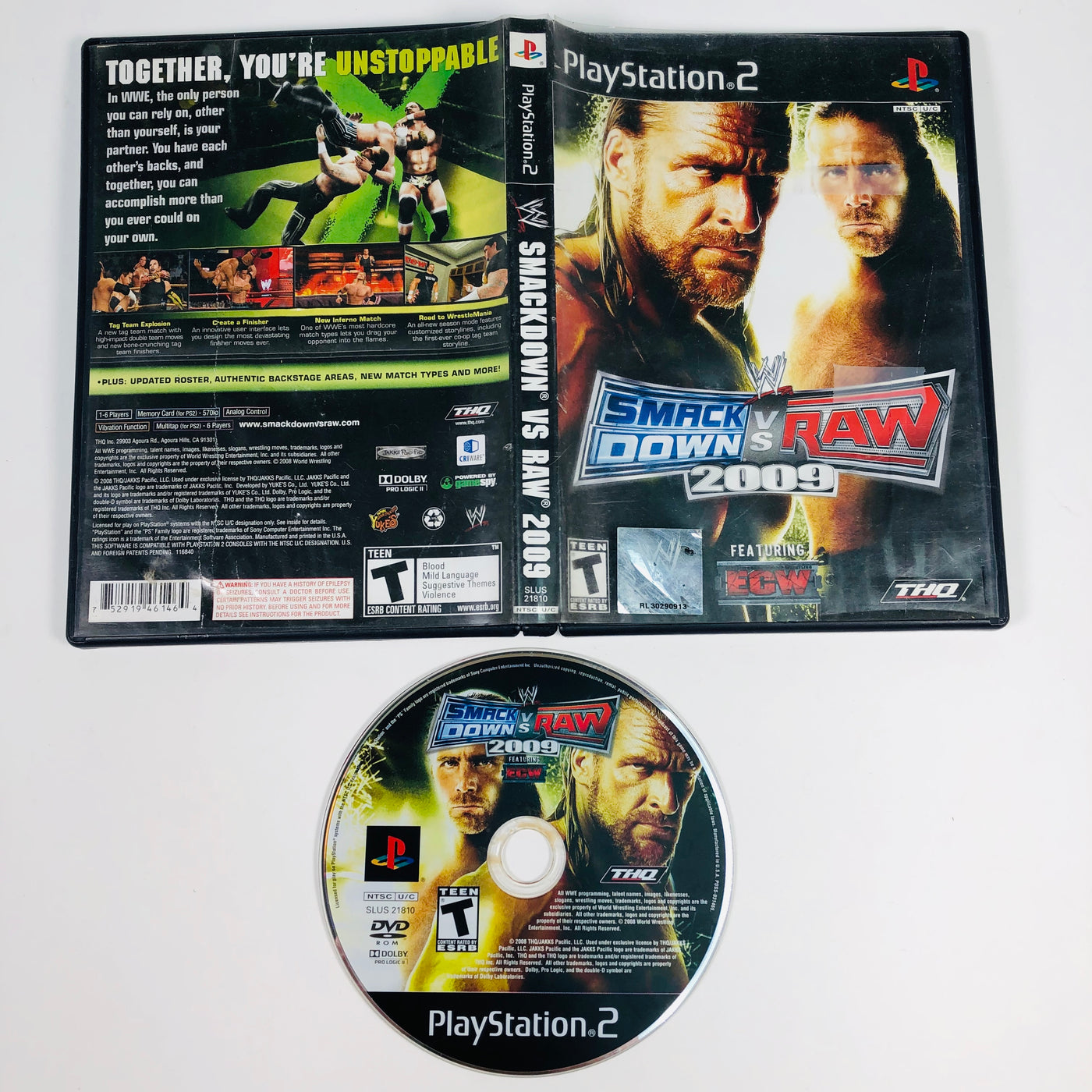 wwe 2009 ps2