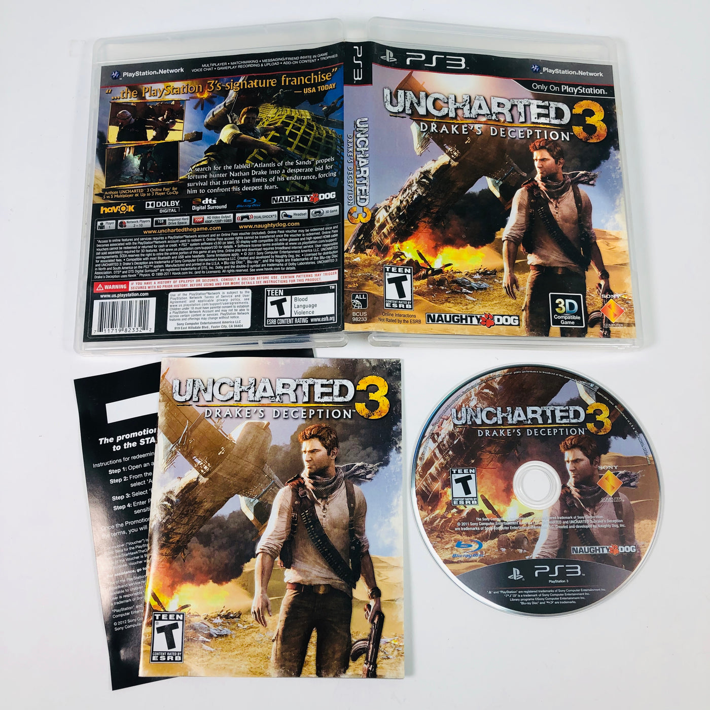 uncharted 3 ps3 psn