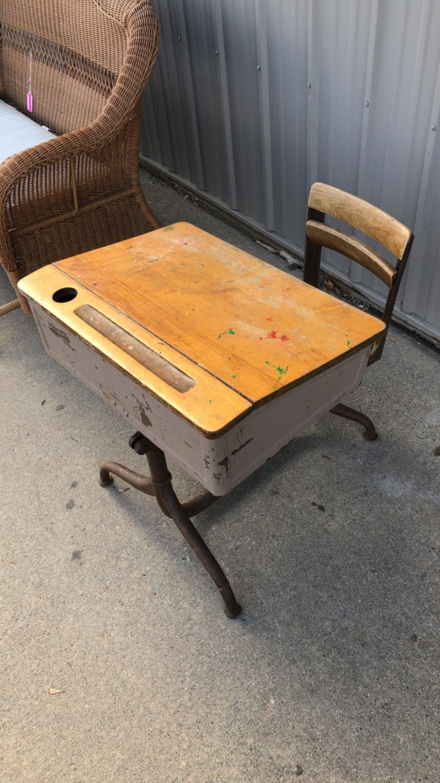 Old Vintage Child S School Desk M15sales Com