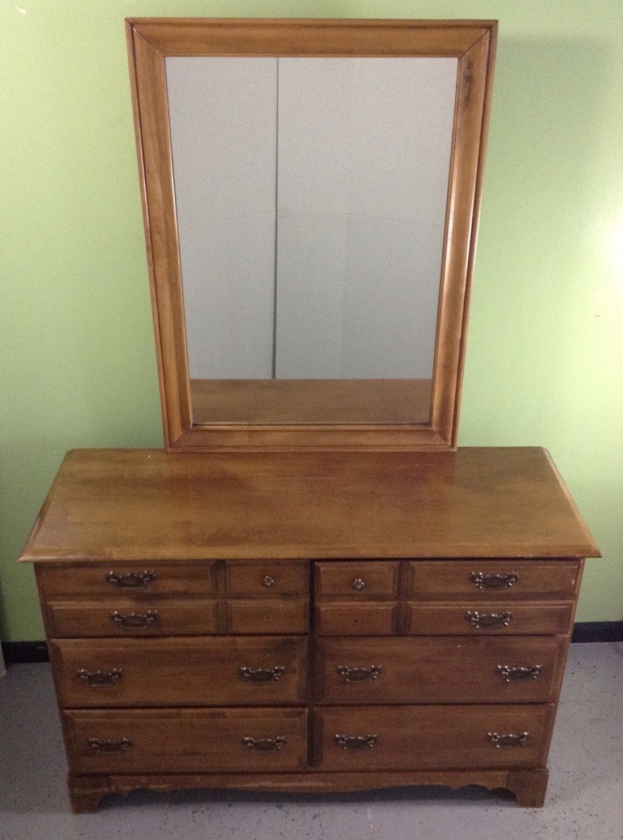 Kroehler 6 Drawer Maple Dresser W Mirror M15sales Com