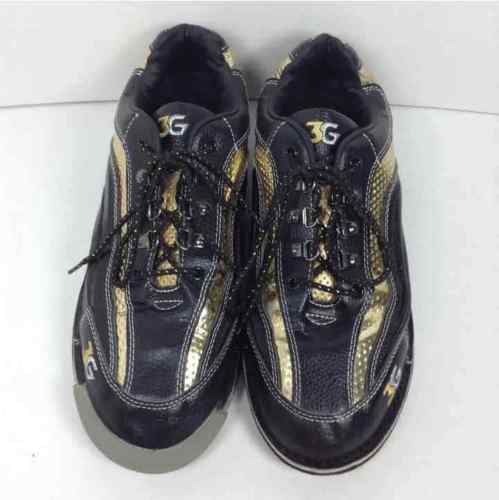 3G Mens 11 Bowling Shoes Gold \u0026 Black 