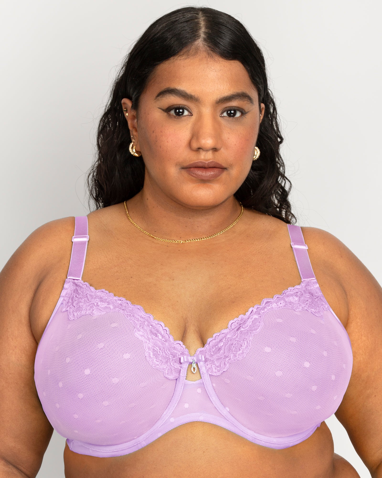 Sheer Whisper Unlined Underwire Bra - Stellar Orchid