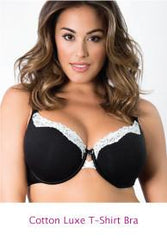 Curvy Couture Cotton Luxe Unlined Underwire Bra