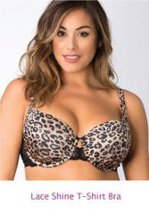 Curvy Couture Lace Shine T-Shirt Bra