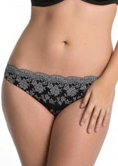 Curvy Couture French Floral Embroider Hipster Panty 