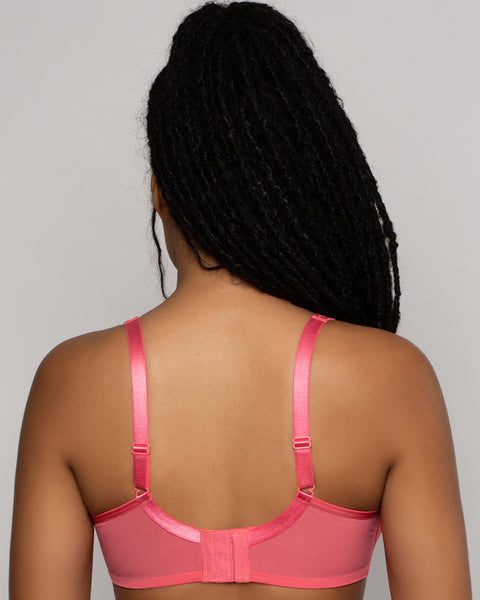 Coral Criss-Cross Back Sports Bra – Sunset Intimates