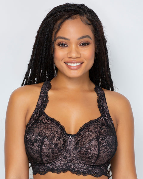 Thick Band Loop Lace Bralette (Sage) – Luxe Lizzies