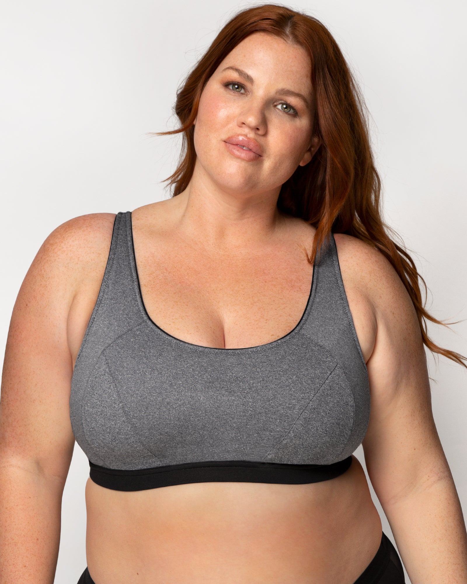 Medium Impact Wireless Sports Bra - Charcoal