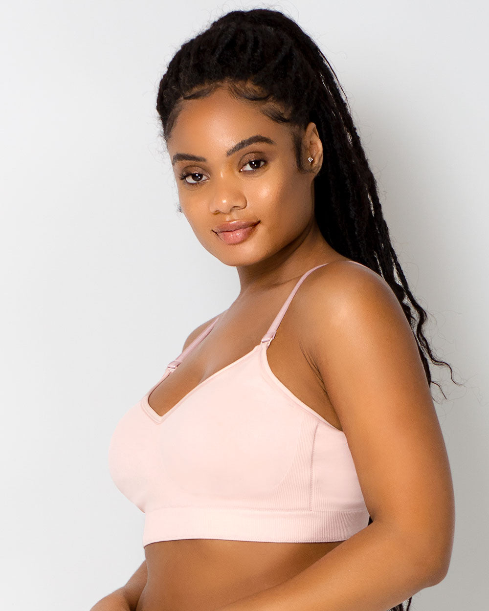 Smooth Seamless Comfort Wireless Bra - Blushing Rose