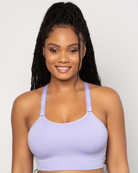 Luxe Lace Wireless Bralette - Lavender Mist 