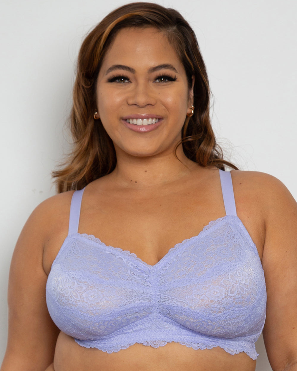 Luxe Lace Wireless Bralette - Lavender Mist