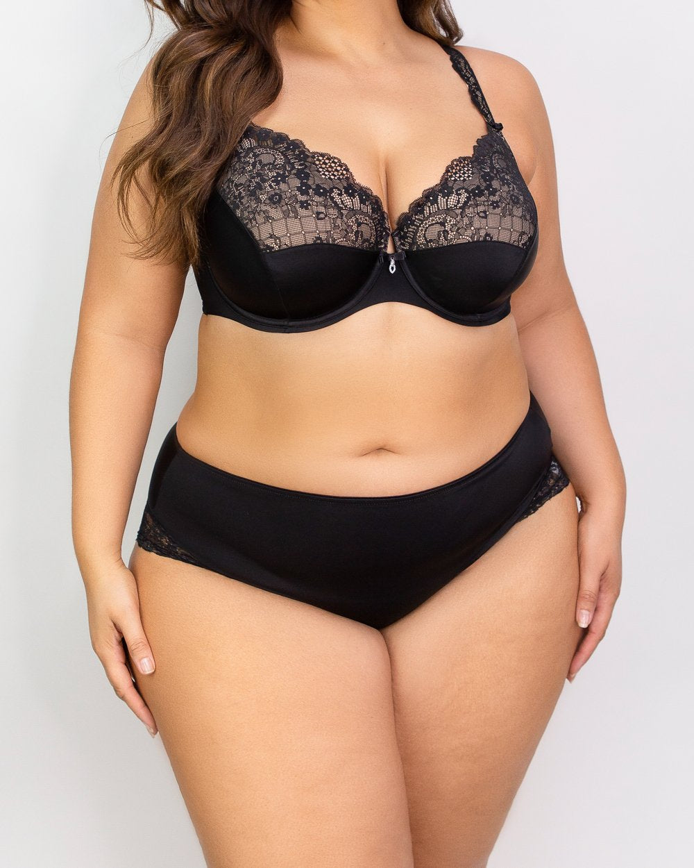 Tulip Lace Hipster - Black - FINAL SALE!