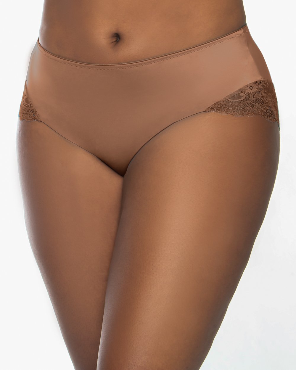 Tulip Lace Hipster - Chocolate Nude - FINAL SALE!