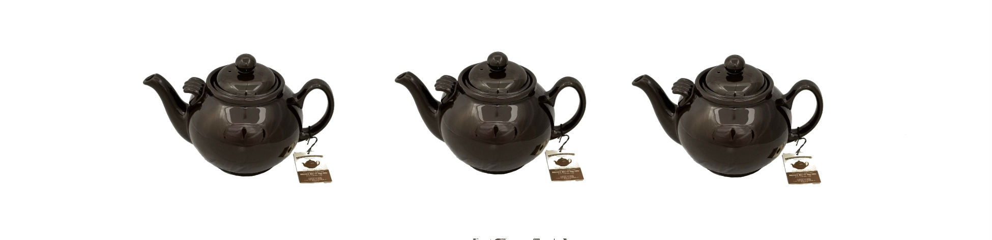  Cauldon Ceramics Classic Brown Betty Tea Pot, Hand Made 4 Cup  Brown Betty Teapot, Made with Traditional Staffordshire Red Clay