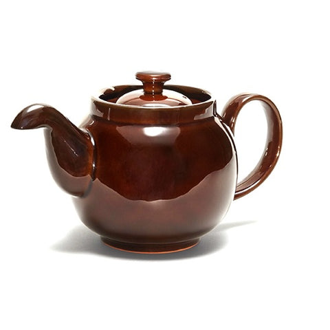 Limited Edition Ian McIntyre Brown Betty 4 Cup Teapot with Infuser in Rockingham Brown by Cauldon Ceramics
