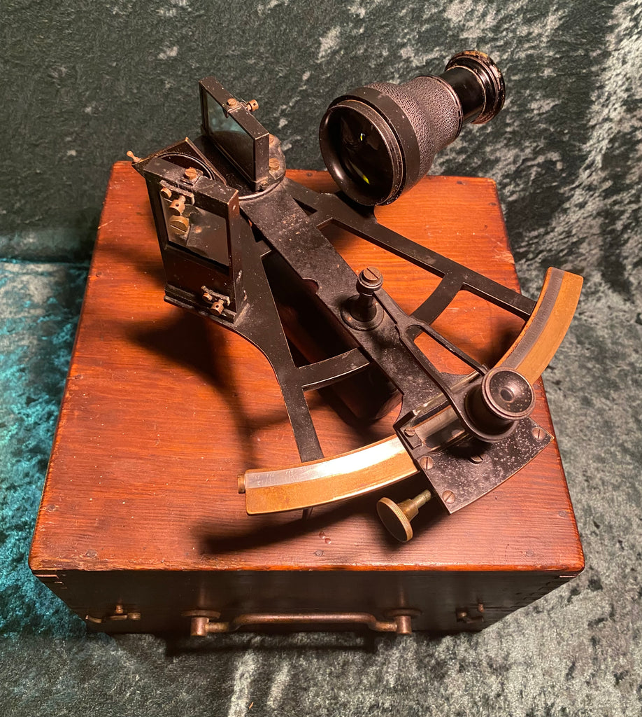 Zero Stock Antique Marine Sextant Octant Made By C Plath Hamburg Germ Explorer Antiques