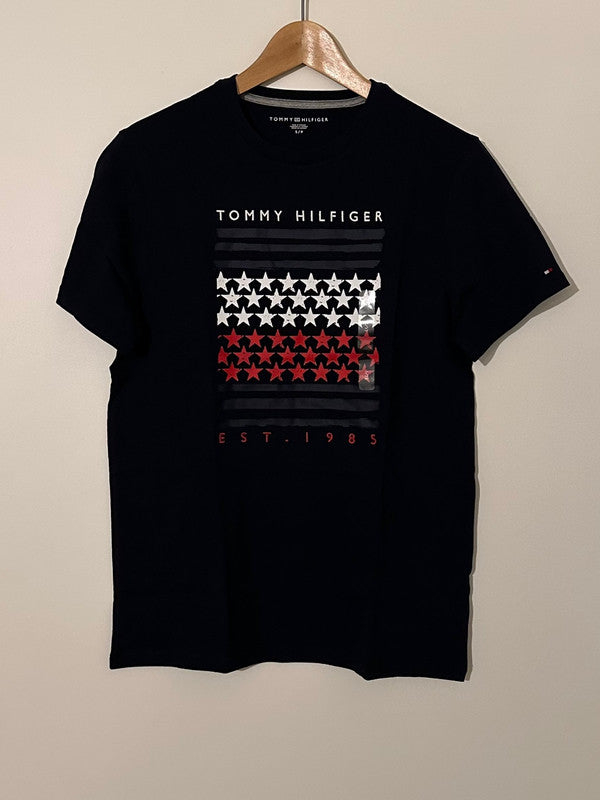 Tommy Hilfiger Tino Short Captain Tee 7849807 475 Sky Sleeve