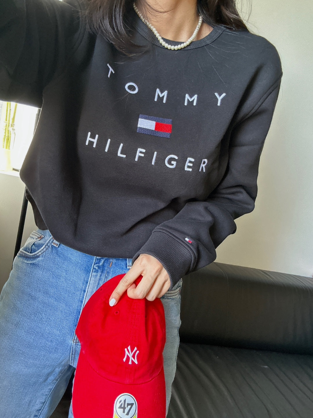 Tommy Hilfiger Stacked EMB Crewneck Desert Sky 78J9708 410