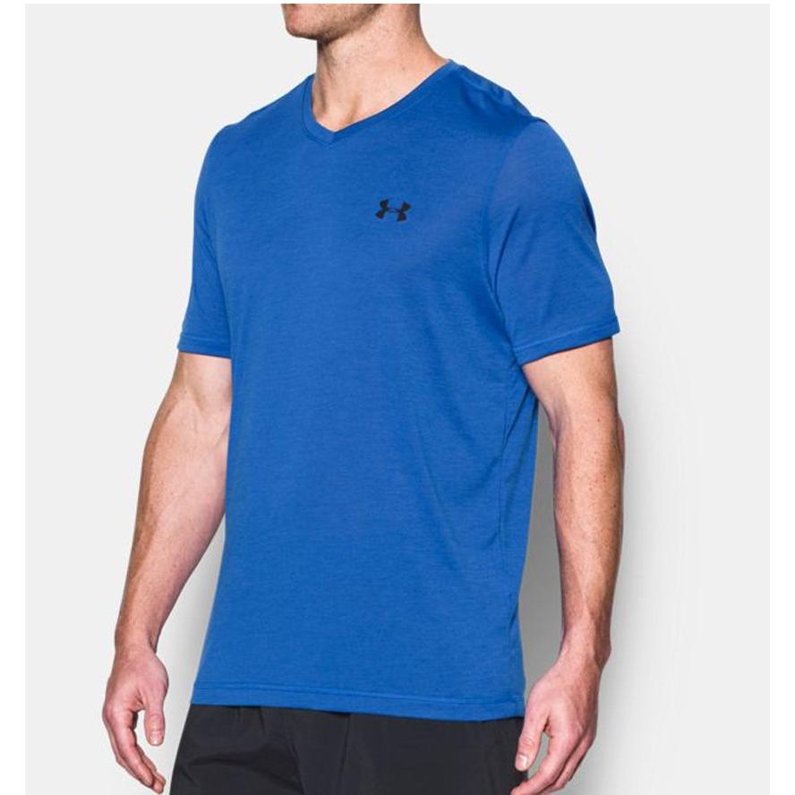 UA Tech V-Neck T-Shirt Blue Marker 