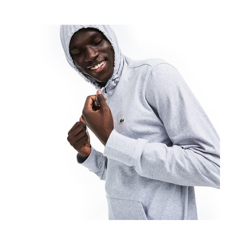men's hooded cotton jersey sweatshirt