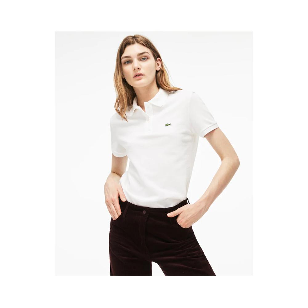 women's lacoste slim fit stretch mini piqué polo shirt