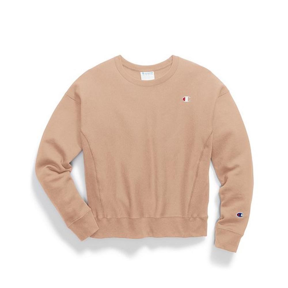 beige champion sweatshirt womens