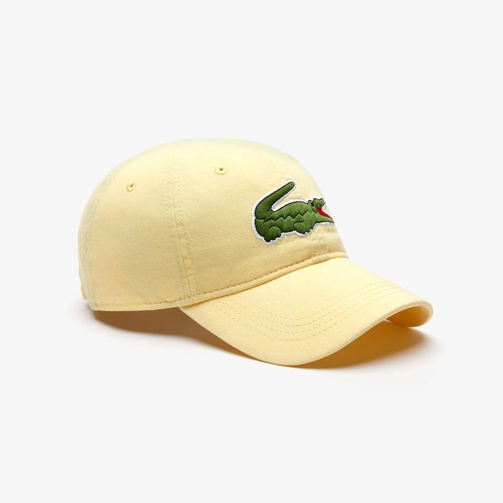 lacoste big croc gabardine cap