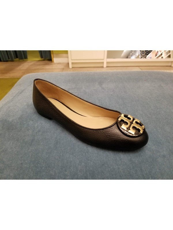 tory burch tumbled leather claire ballet flat