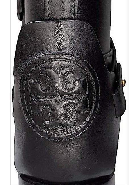 APLAZE | Tory Burch Women's Colton 85MM Galleon Leather Bootie Perfect  Black 50902 006
