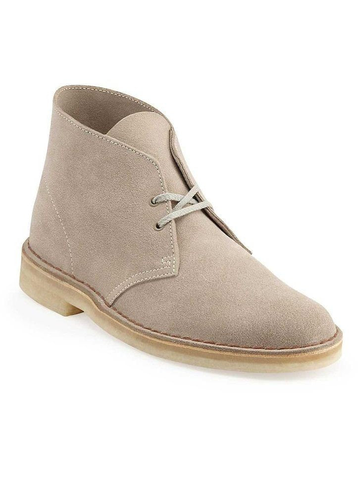 clarks desert boots sand suede