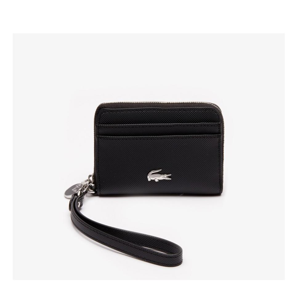 Small Coated Canvas Wallet Black 