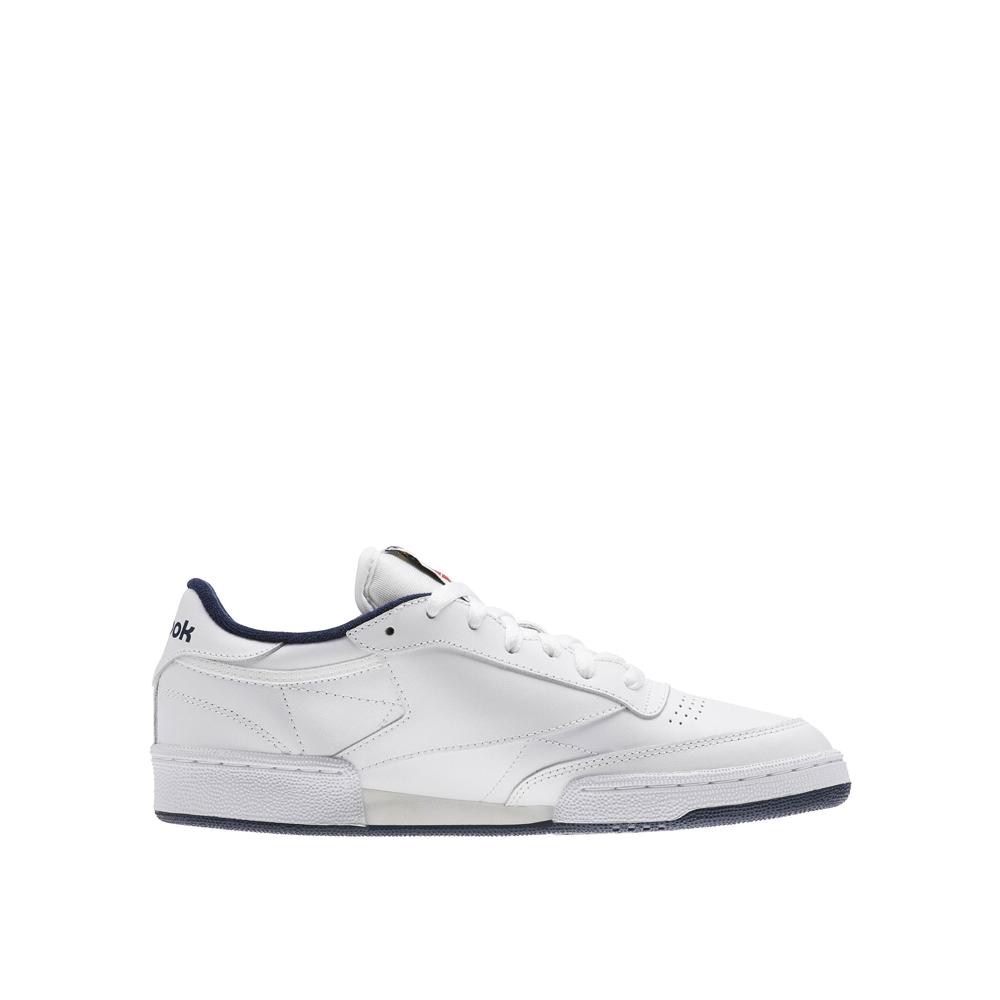 REEBOK CLUB C 85 MENS LEATHER WHITE / NAVY AR0457