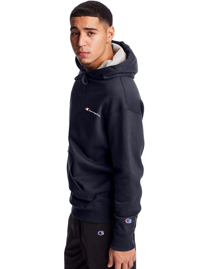 Under Armour Men's Hustle Fleece Hoodie in Navy/White 1300123-410