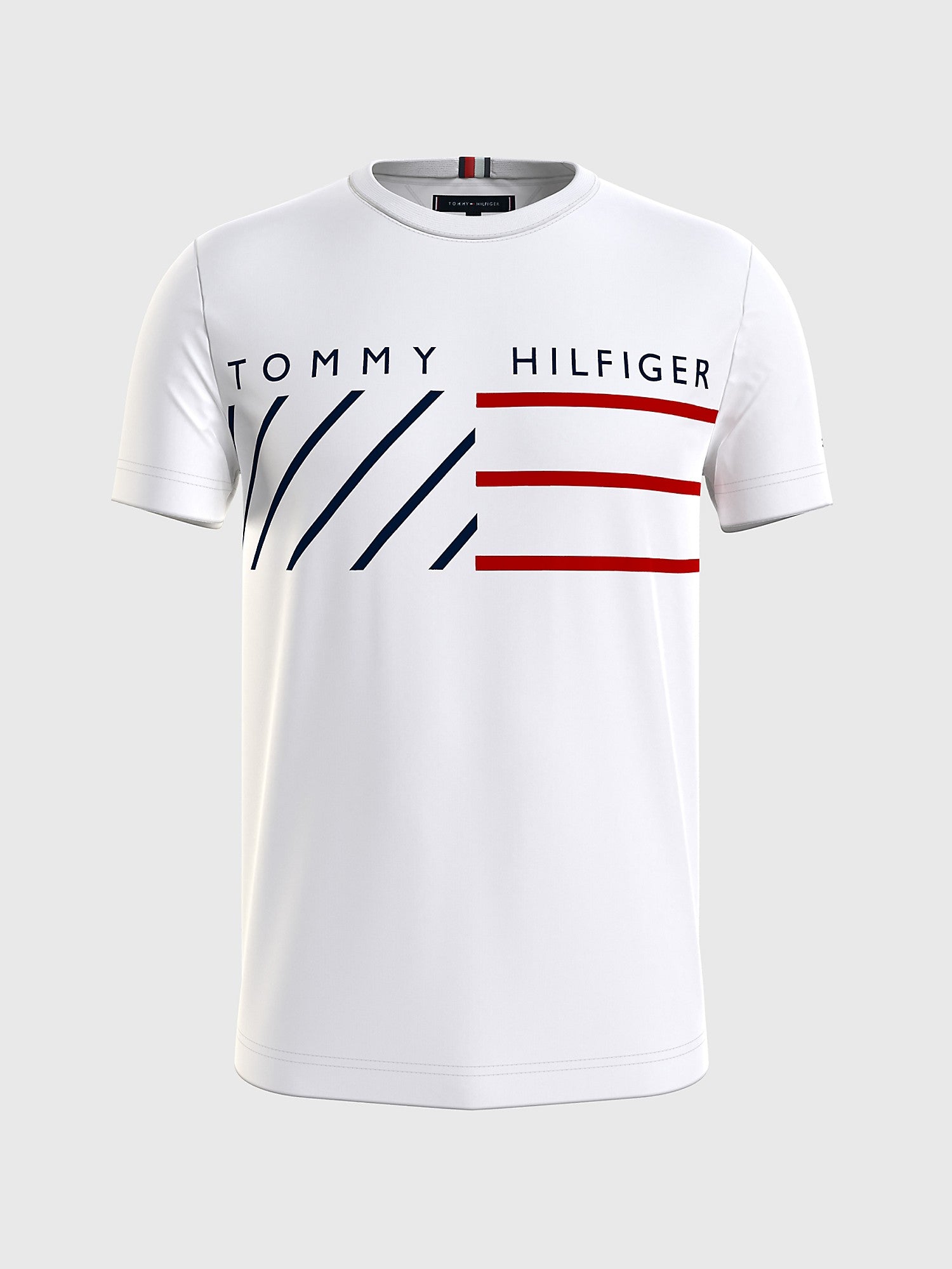 Tommy Hilfiger Men\'s Men\'s Regular Fit 1985 Stripe Oxford Shirt Carbon