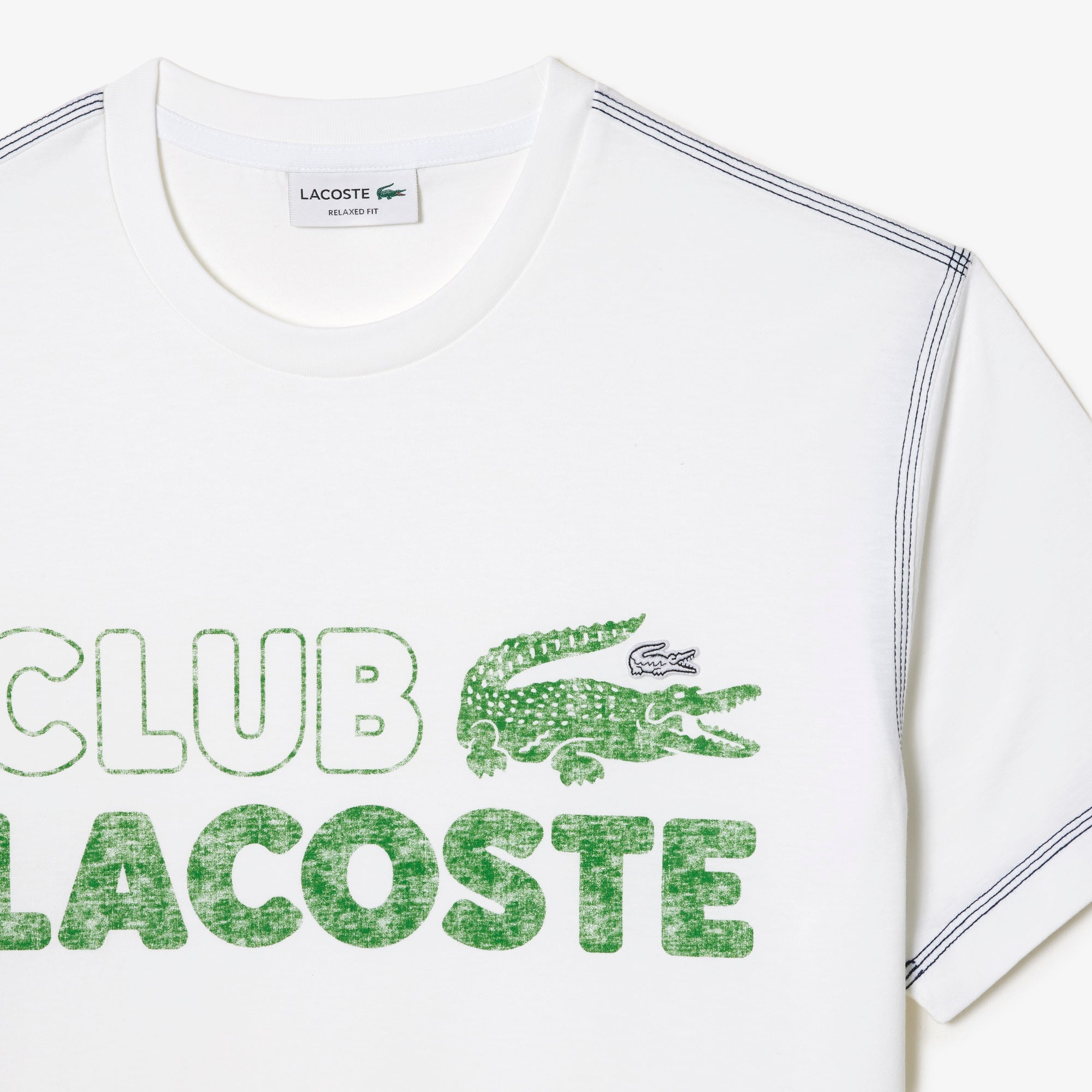 Lacoste Clover Green Minecraft Print Organic Cotton Short Sleeve T