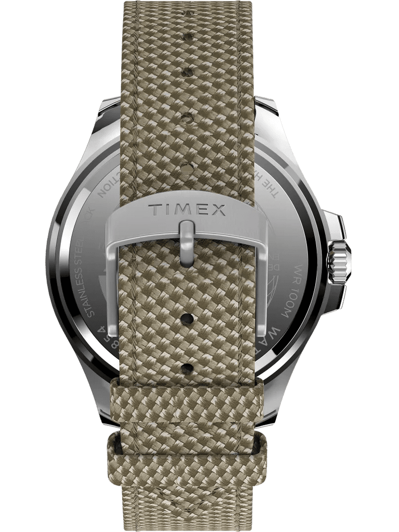 APLAZE | Timex Men's Harborside Coast 43mm Fabric Strap Watch Tan  TW2U81800VQ