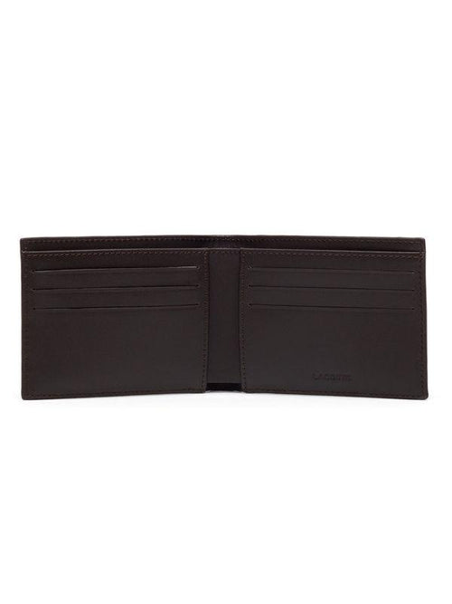 Lacoste Live The Blend Monogram Canvas Snap Men's Wallet Black  NH3655LX-H45