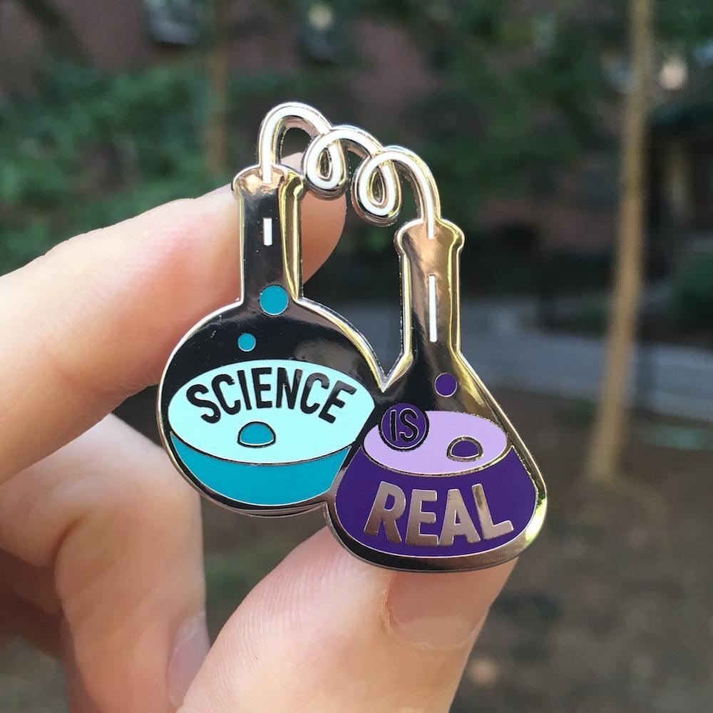 Science Is Real Pins Set Of Three — Dissent Pins
