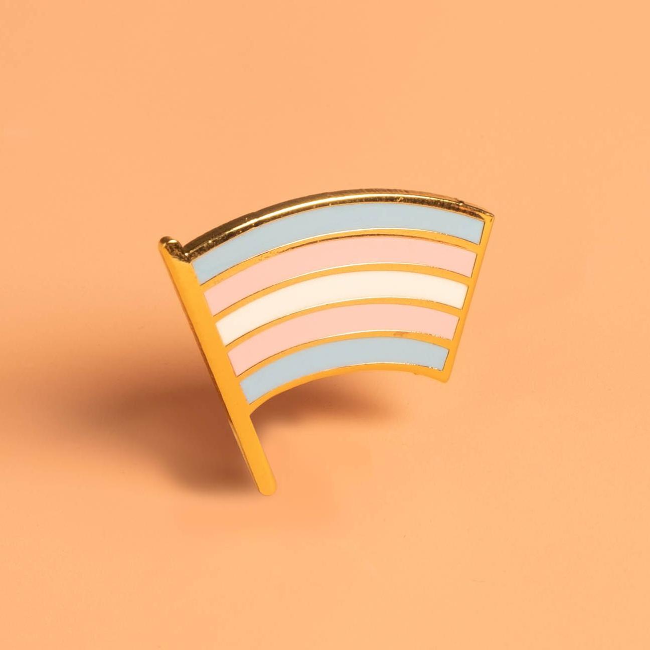 Trans Pride Flag Pin Dissent Pins 5351